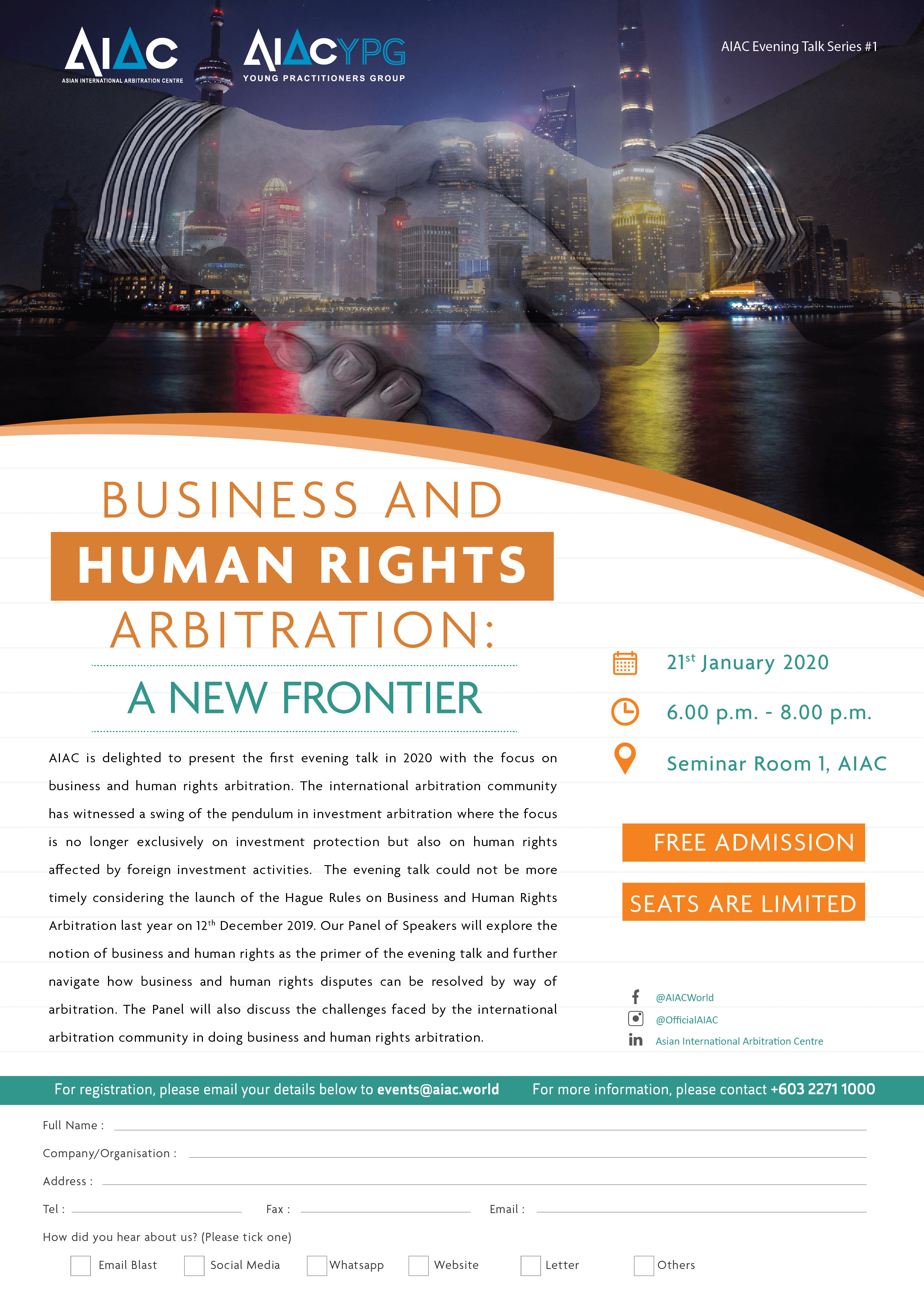 AIAC Evening Talk Business and Human Rights