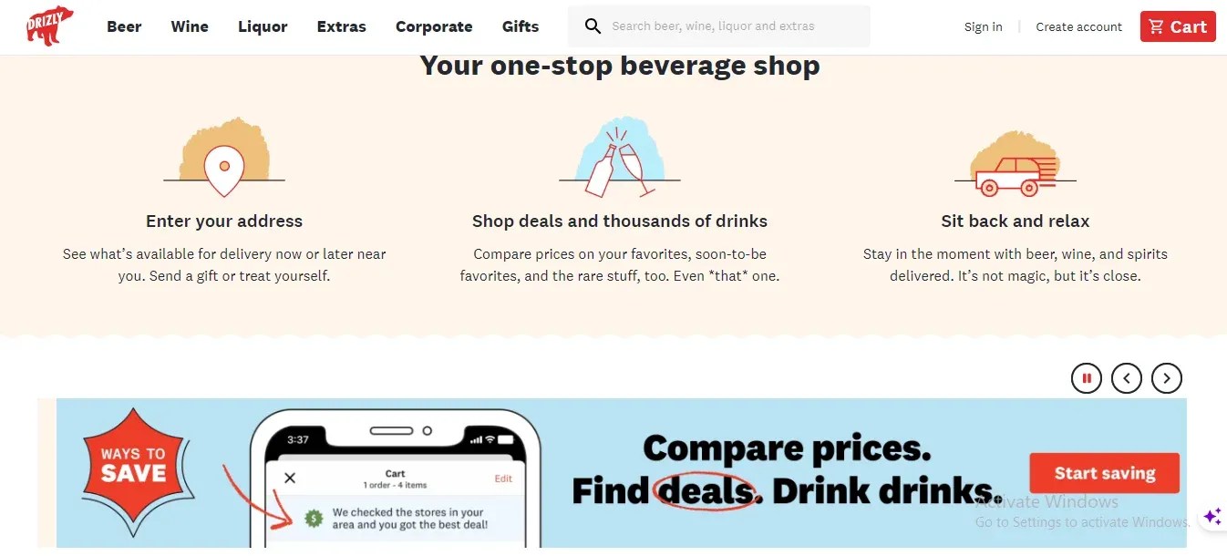 Build an ondemand alcohol delivery app like Drizly