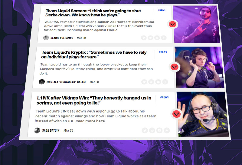 VCT Masters Reykjavik overview – All our player interviews and content cover image