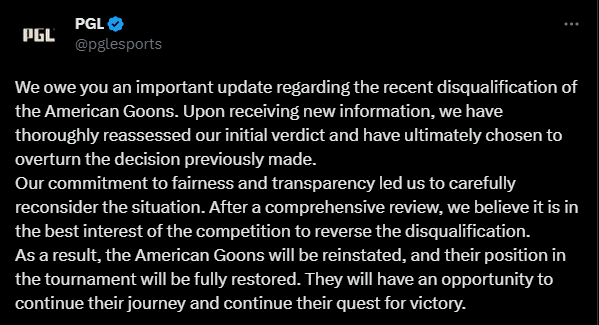 PGL on <!-- raw HTML omitted -->Twitter<!-- raw HTML omitted -->