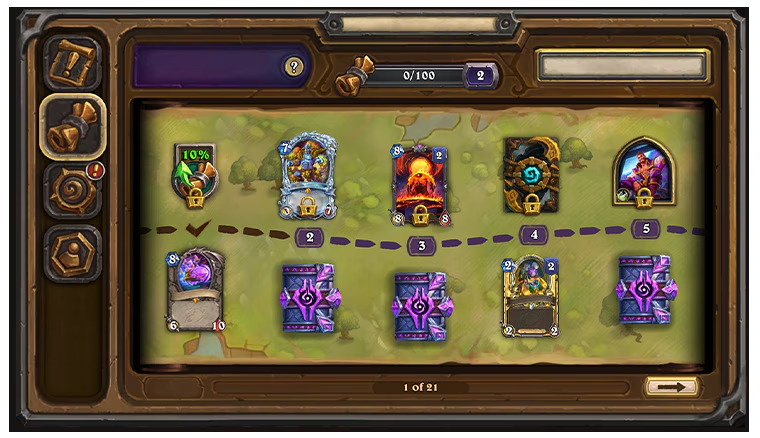 Rewards Track screenshot (Image via Blizzard Entertainment)