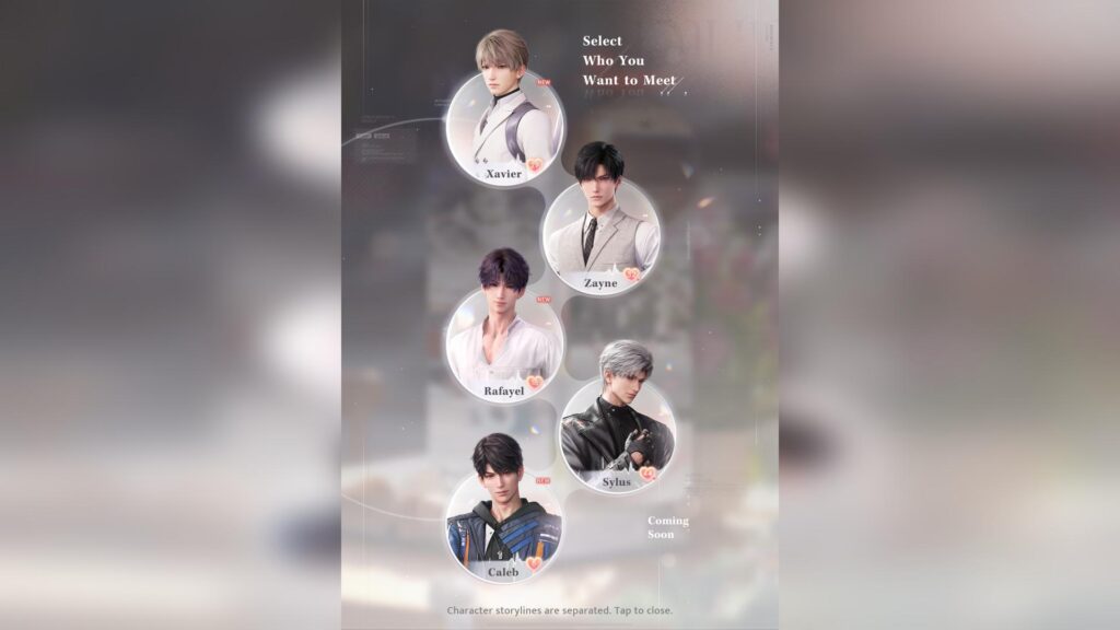 Love and Deepspace allows you to choose. Or, you can have all of them. (Screenshot via esports.gg)