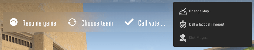 You can&rsquo;t kick bots in CS2. (Screenshot by esports.gg)