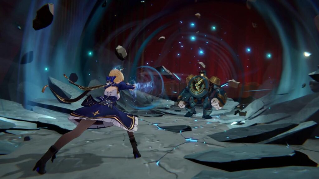 Saber in combat (Image via Dimbreath)