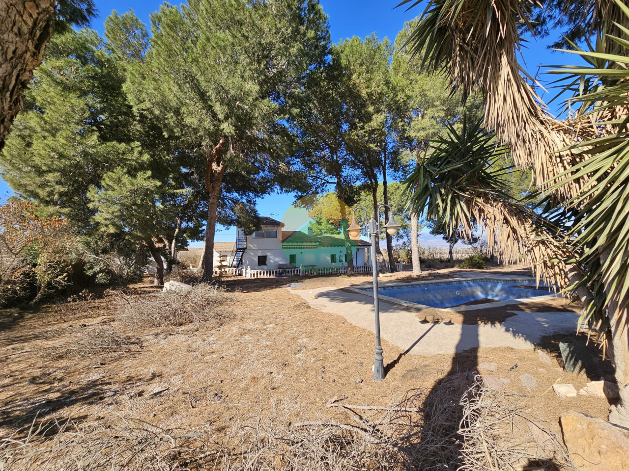 A 5 bedroom country house with a private pool and two guest apartments