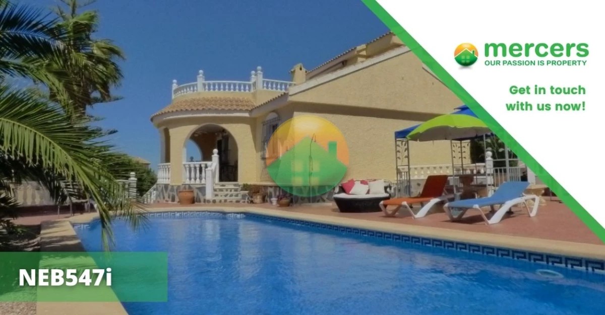 A 3 bedroom detached villa with a private pool and underbuild for sale