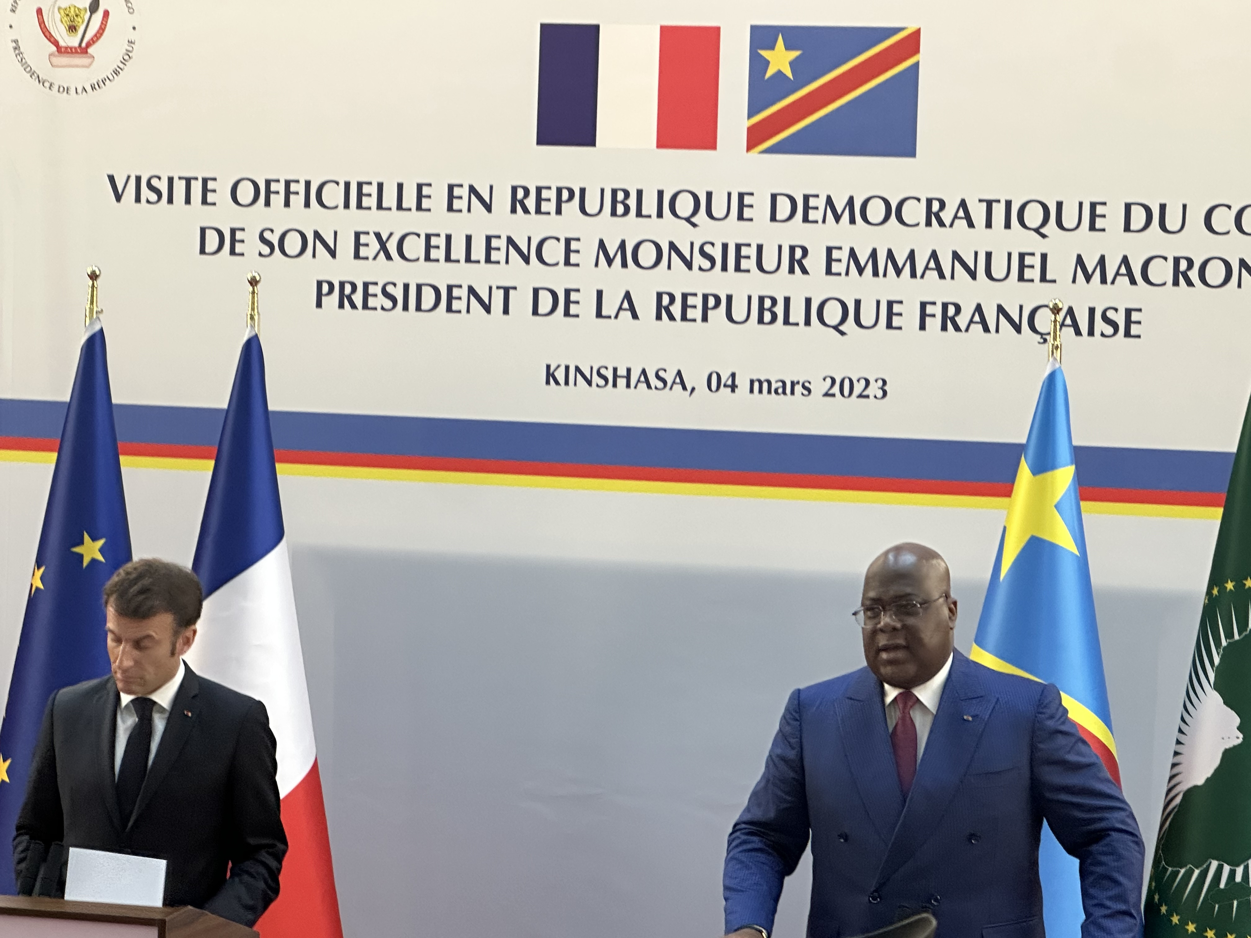 « Les relations RDCFrance sont au beau fixe » (Tshisekedi)