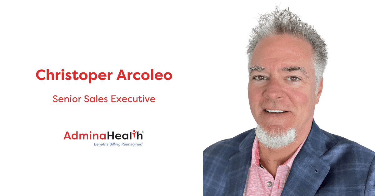 AdminaHealth® Christopher Arcoleo as a New Senior Sales Executive