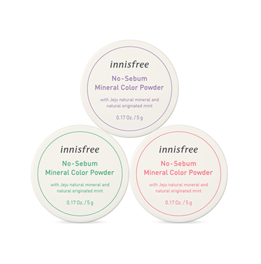 Phấn Phủ Innisfree NoSebum Mineral Color Powder 5gr