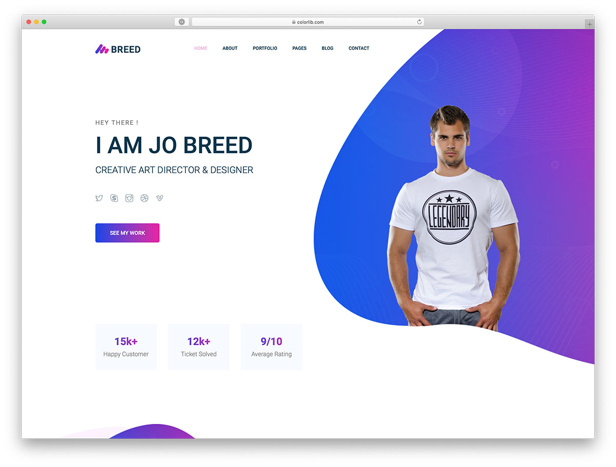 20 Bootstrap Portfolio Website Templates 2019 AdminLTE.IO