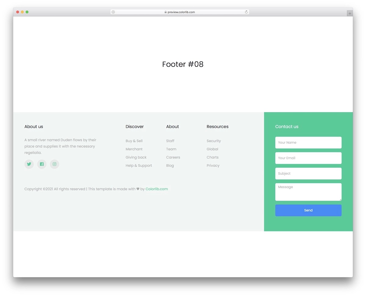 10 Best Bootstrap Footer Templates 2024 AdminLTE.IO