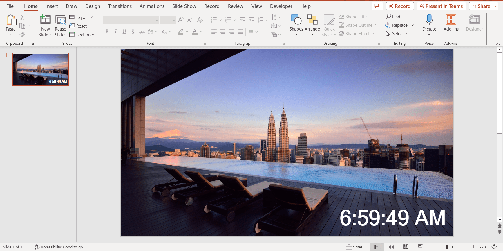 How to Add a Live Clock to PowerPoint Slides Admin Technology