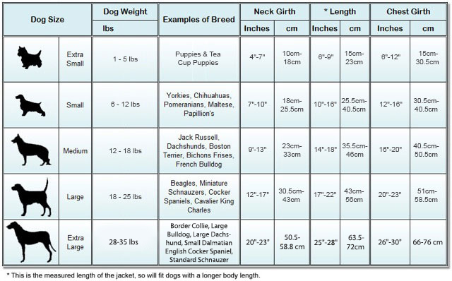Sizing Chart – Admiral Frazier