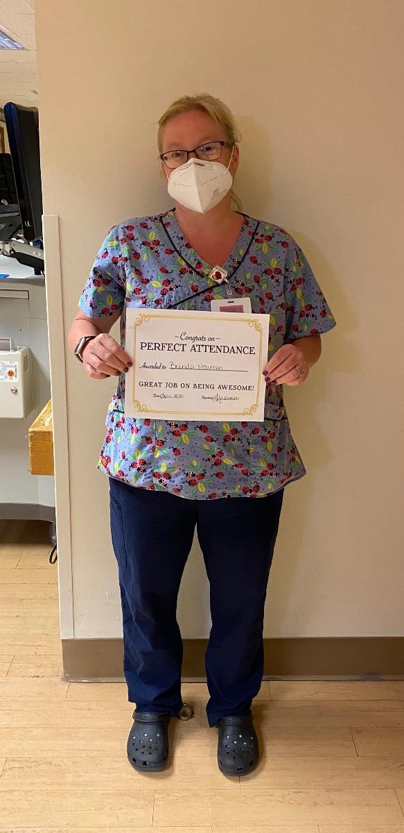 Admiral's Pointe Boast Employees' Perfect Attendance