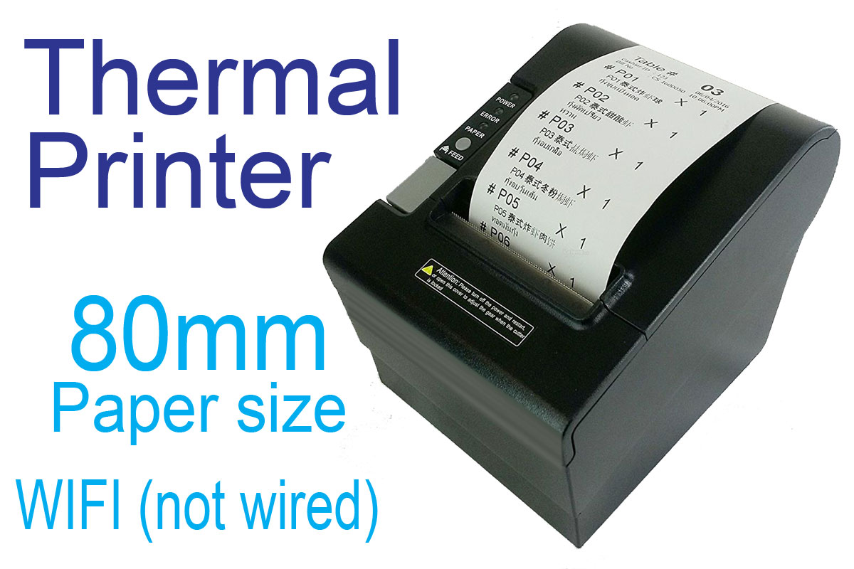 Thermal Order Printer (80mm, Wifi) Admire POS Point of Sales System