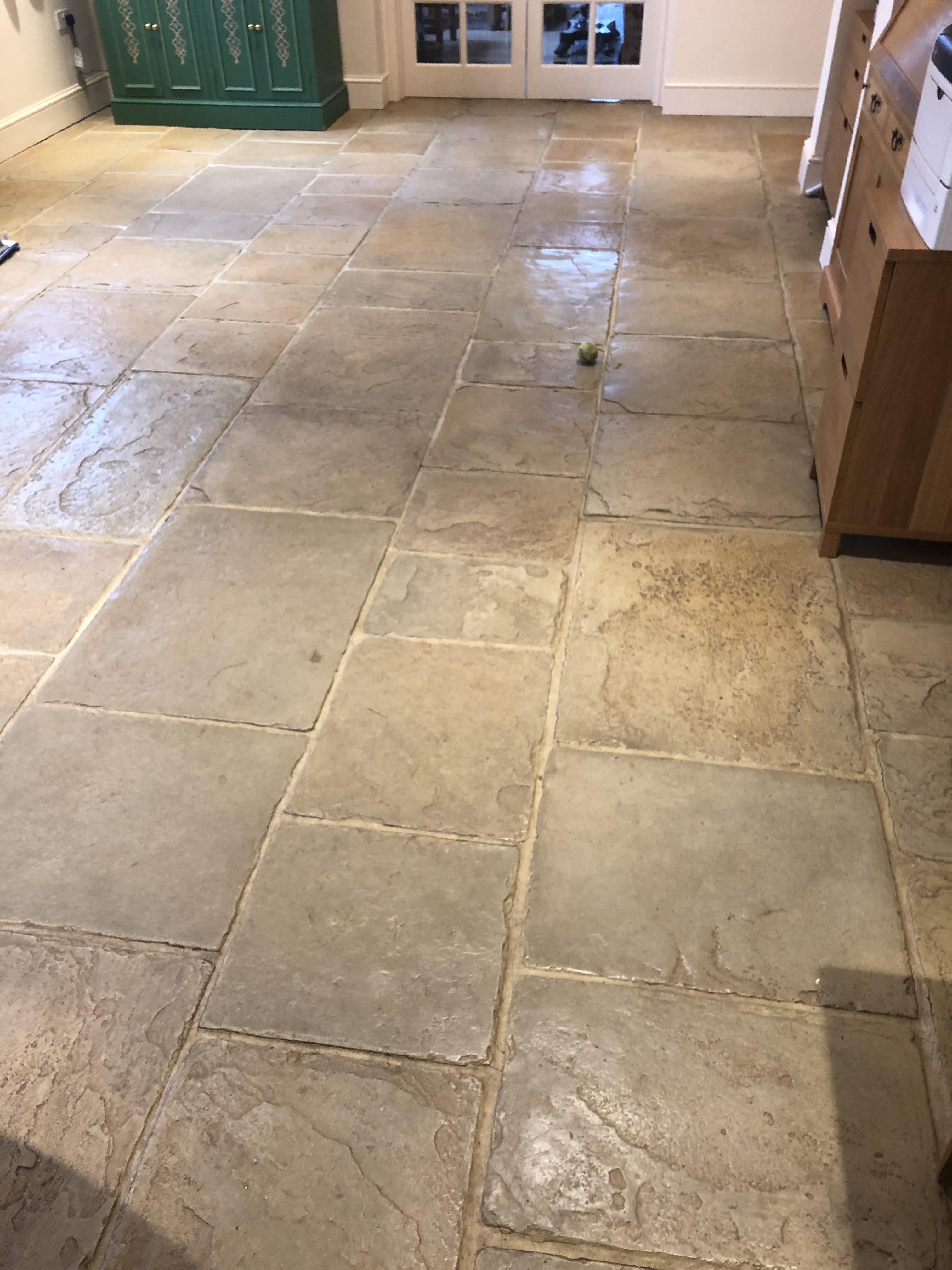 Flagstone Floor Cleaning in Chieveley Near Newbury Hard Floor
