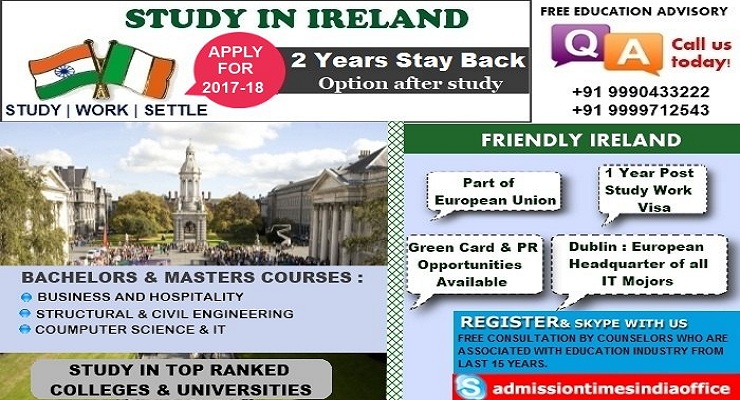 Study in Ireland with IELTS 6 Band