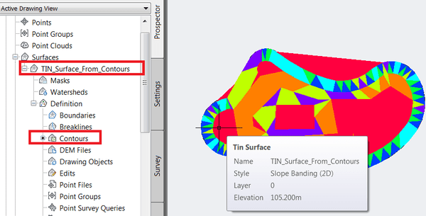 Creating Civil 3D TIN Surface from Contours (Polylines) using API Infrastructure Modeling
