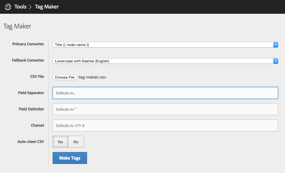 Tag Maker Tool AEM Tutorials for Beginners