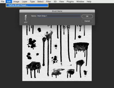 Dripping Paint Brush