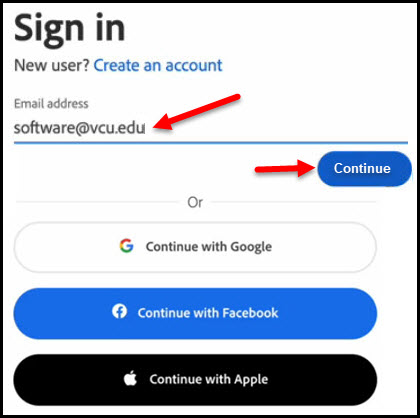 Sign-in - Adobe - Virginia Commonwealth University