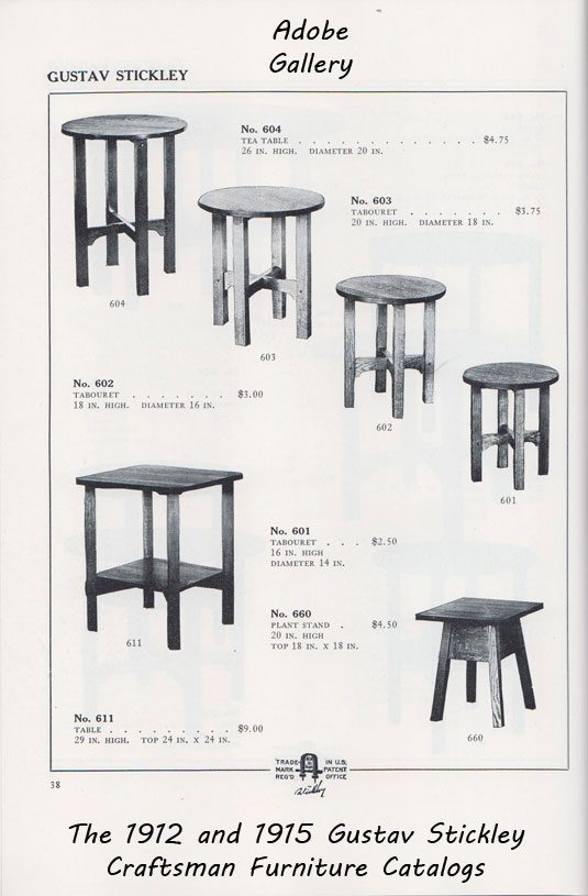 American Arts and Crafts Furniture C4455C Adobe Gallery, Santa Fe