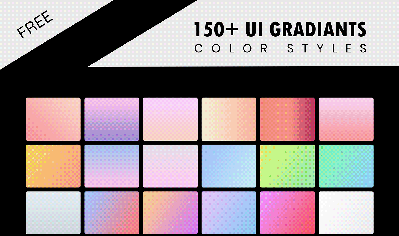 150 Gradients Free XD Resource Adobe XD Elements
