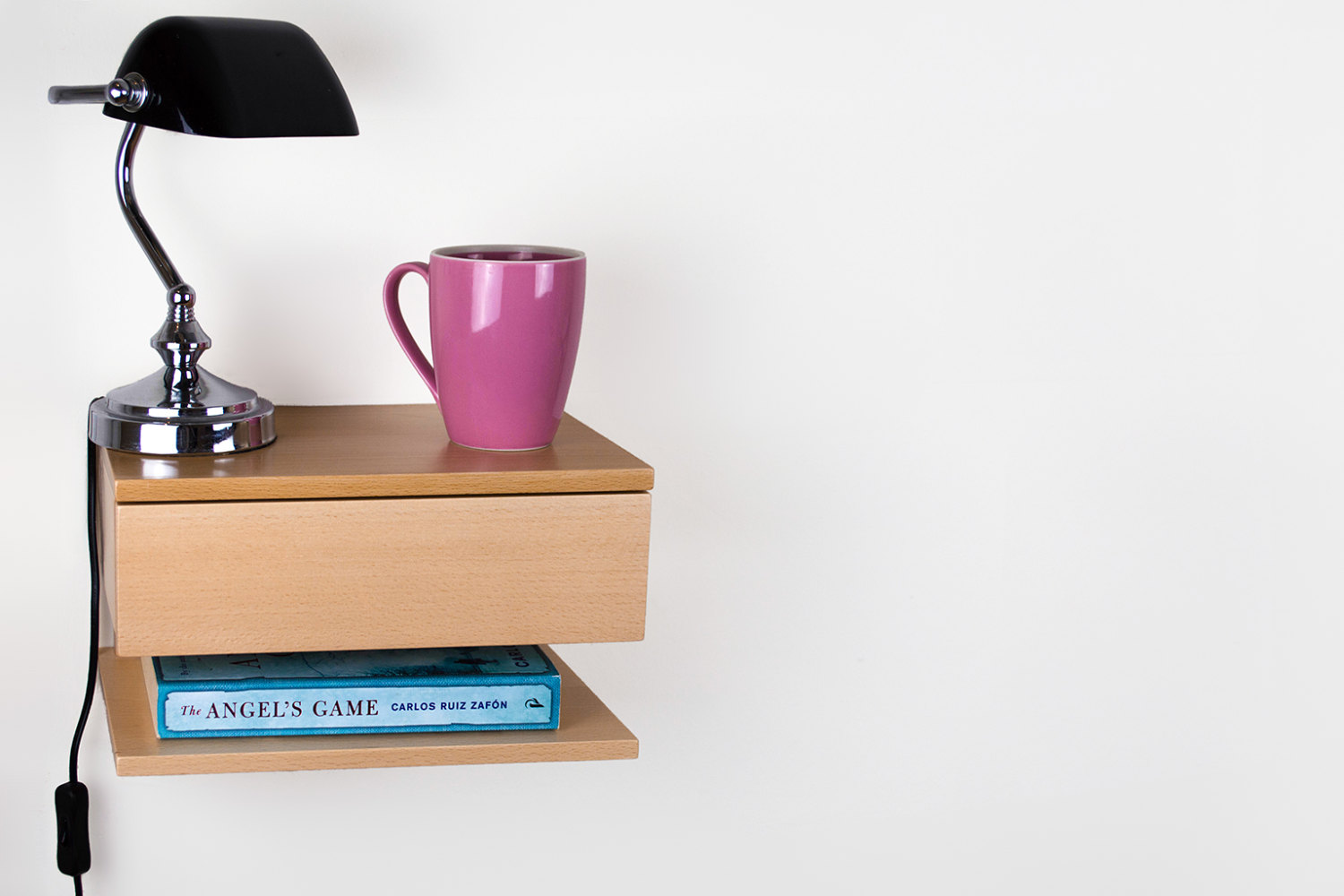 Space Saving Floating Bedside Table Adorable Home