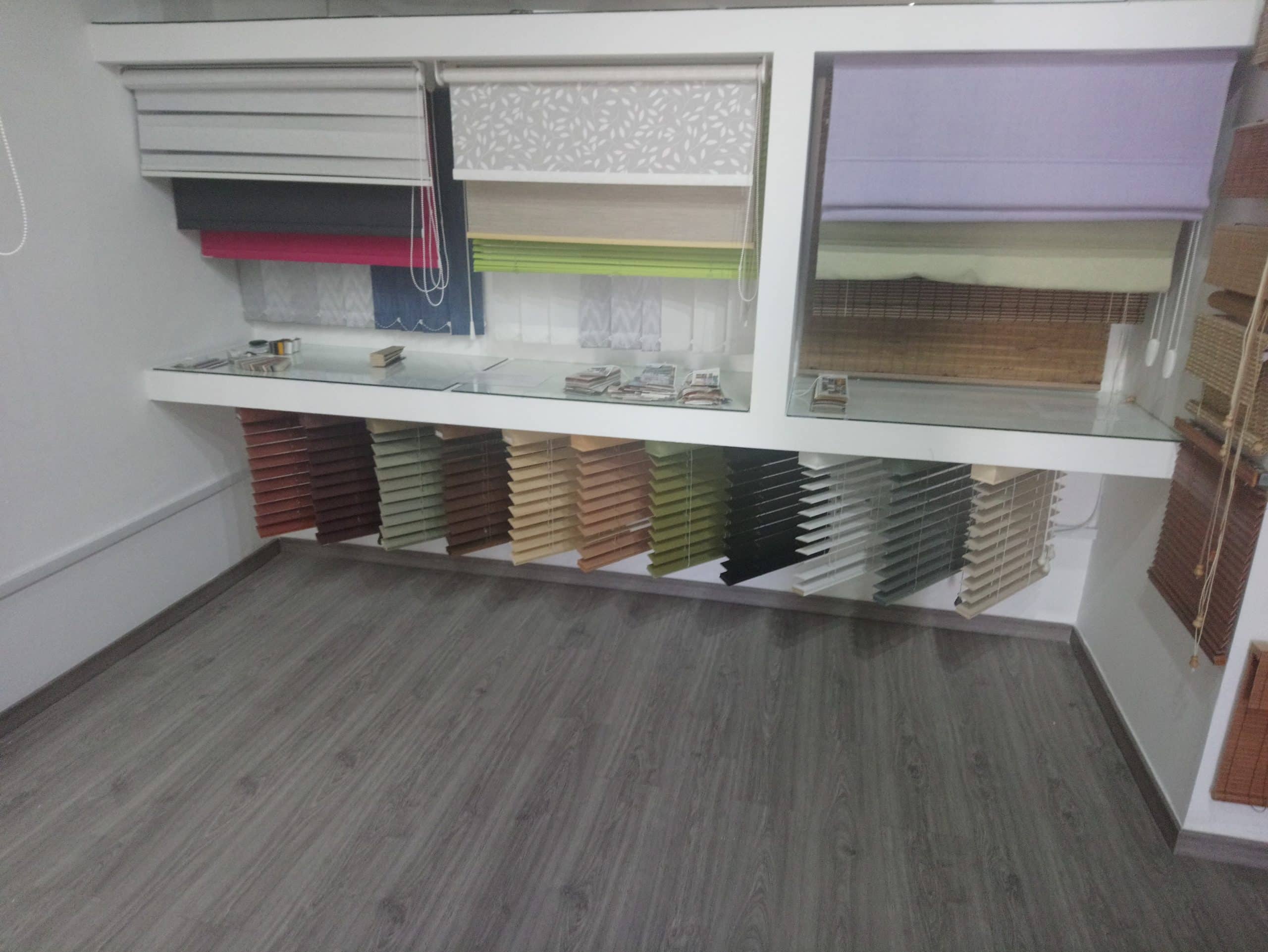 Blinds Display in showroom Adore More