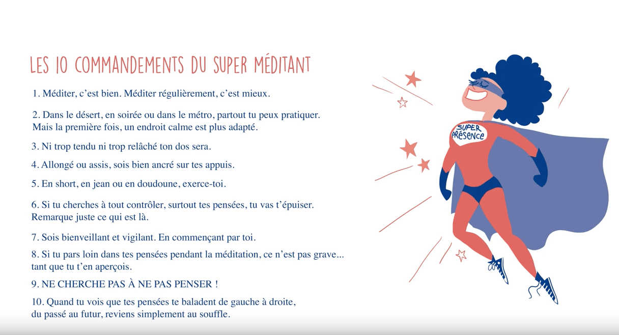 Les 10 commandements du super méditant (+ méditation gratuite) Ado Zen