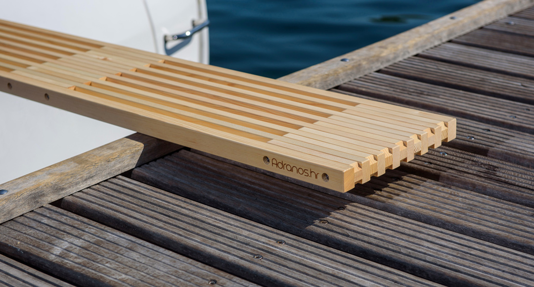 Wooden boat gangways Adranos.hr