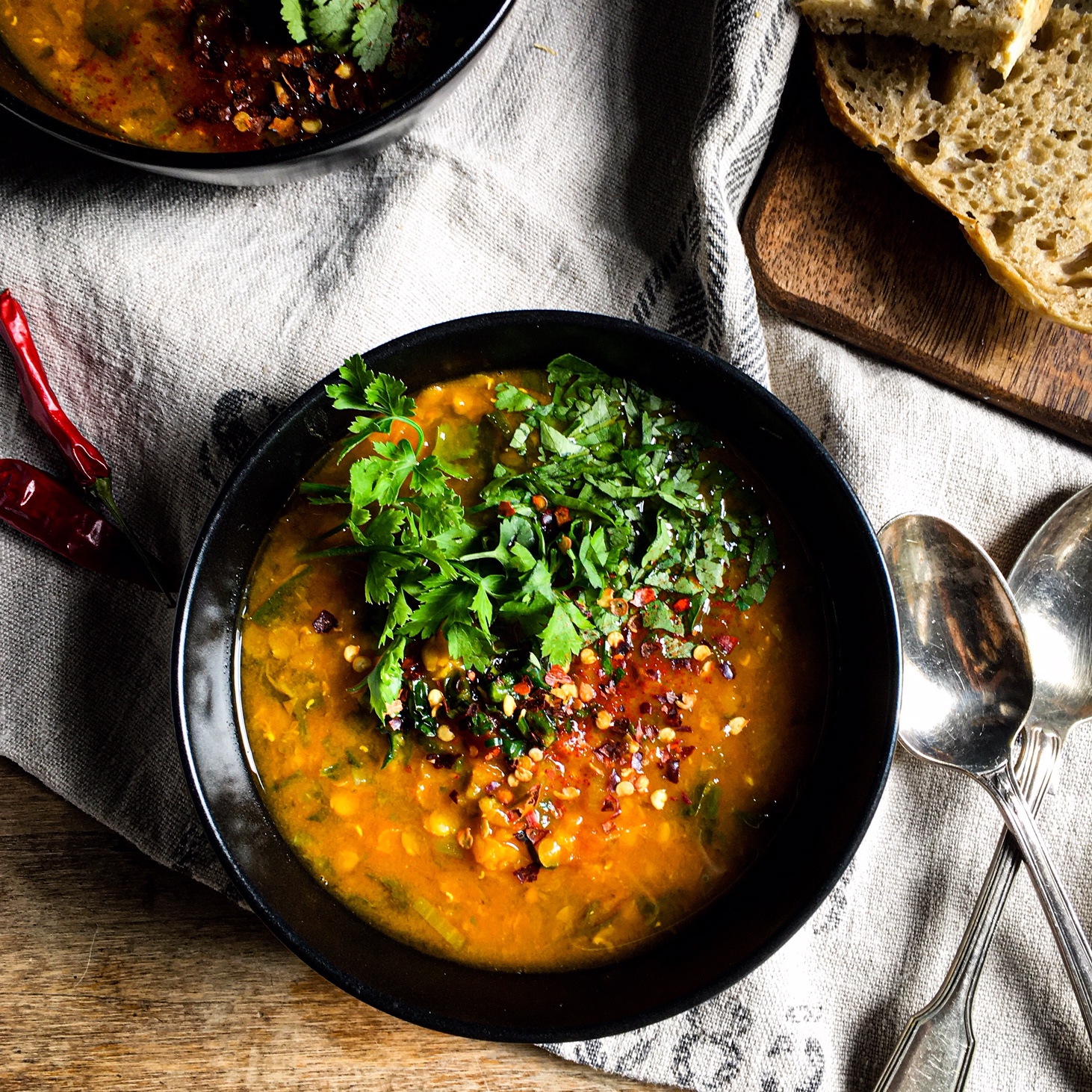 Lentil & Tomato Soup with Ginger & Kale Adre's Kitchen
