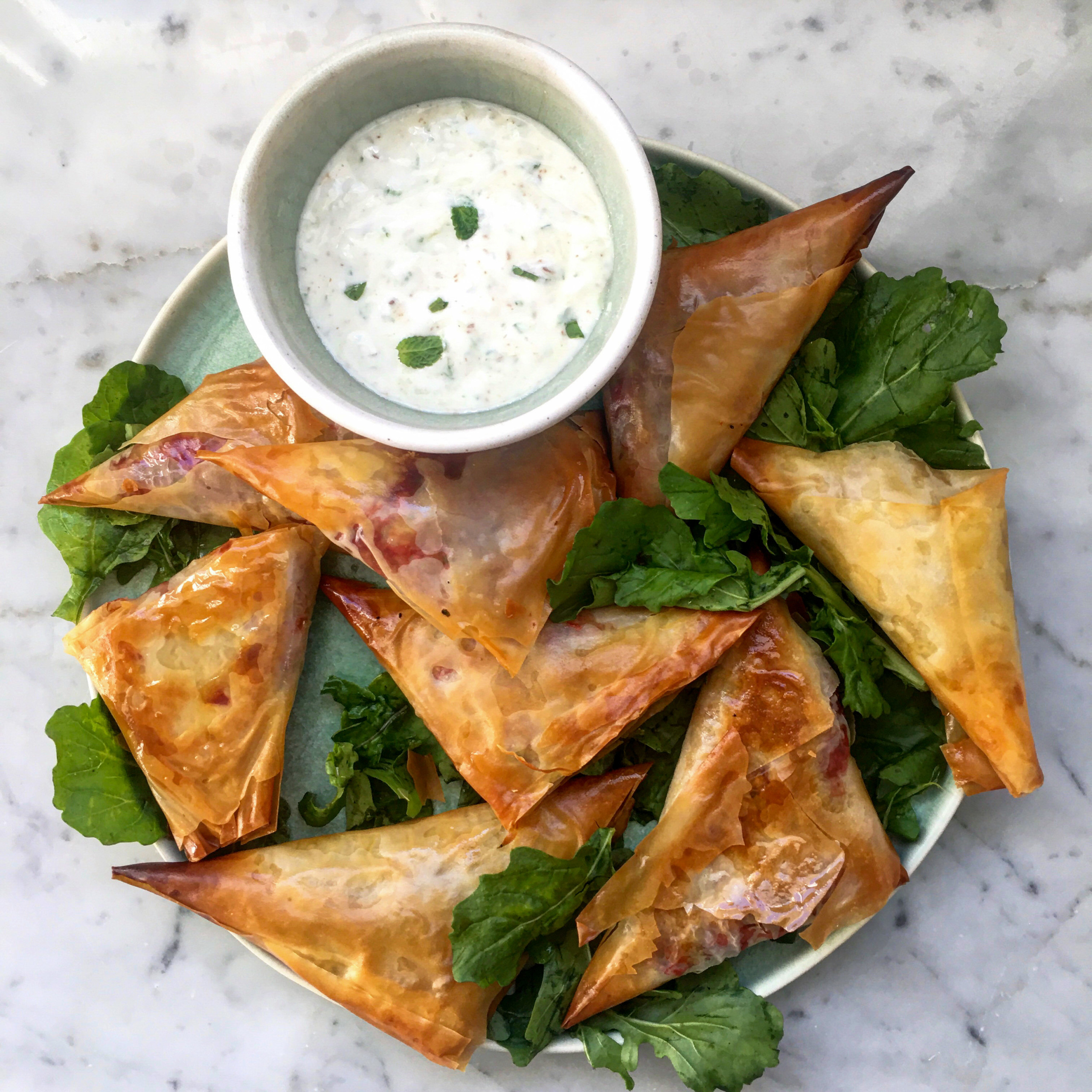 Beetroot & Feta Samosas Adre's Kitchen