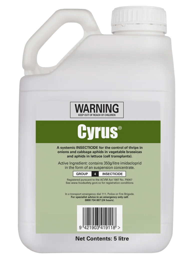 Cyrus® Insecticides Adria Crop Protection Solution NZ