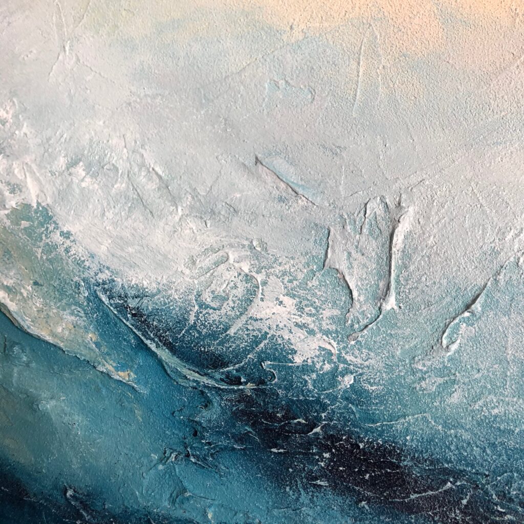 Imposant 100 70 Cm Acrylmalerei Meer Wellen Abstrakte Darstellung Mit Viel Struktur Adriane Dworzak