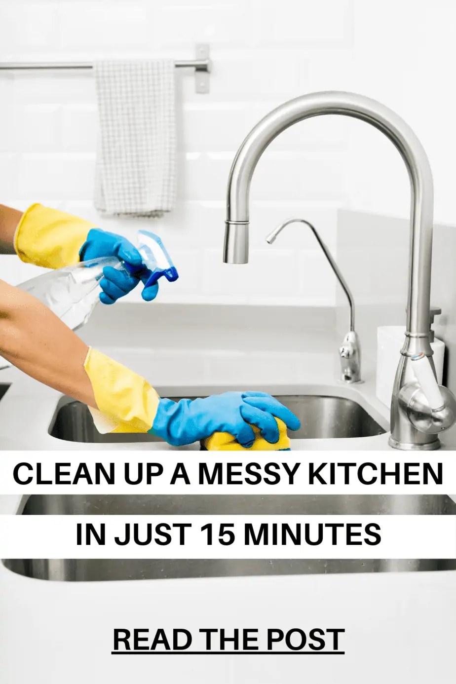 How to Speed Clean your Messy Kitchen Adrian's Crazy Life