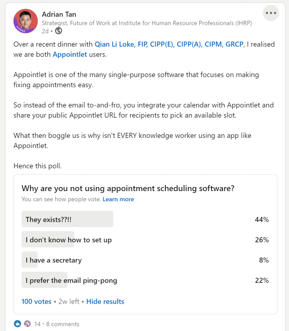 Screw the time suck on the emails ping pong. Use an appointment