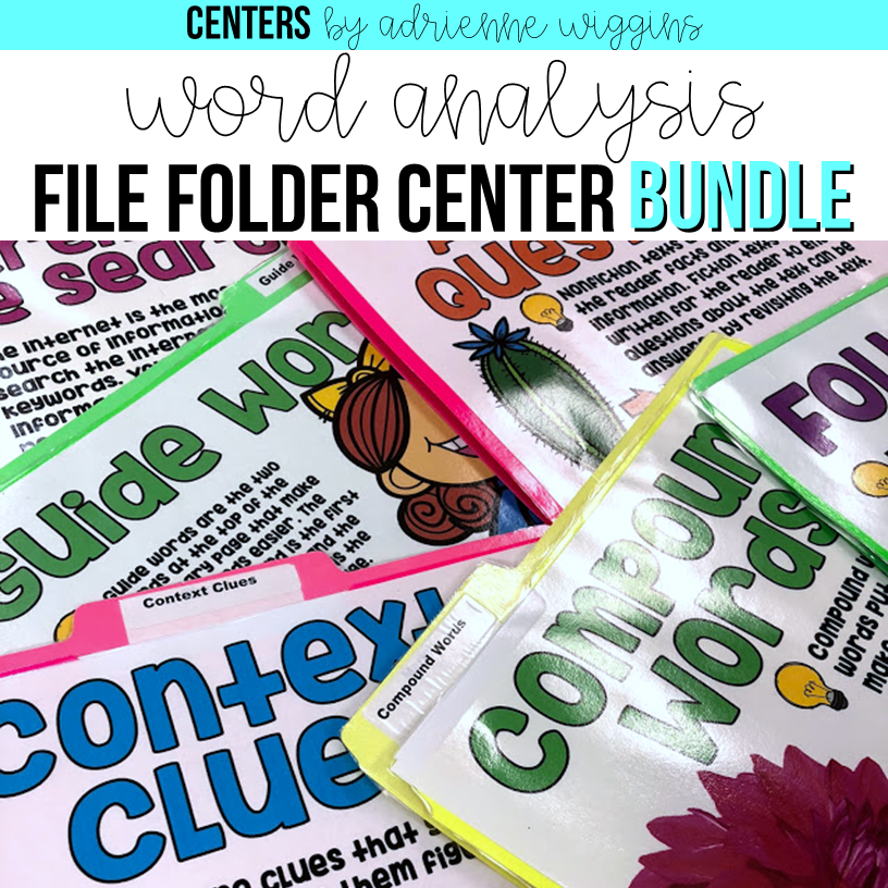 File Folder Centers Adrienne Teaches