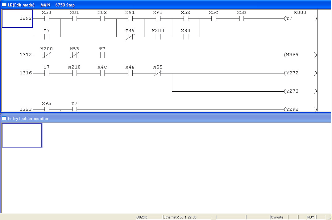 TIP 89 GX Developer Entry Ladder Monitor Mitsubishi Features