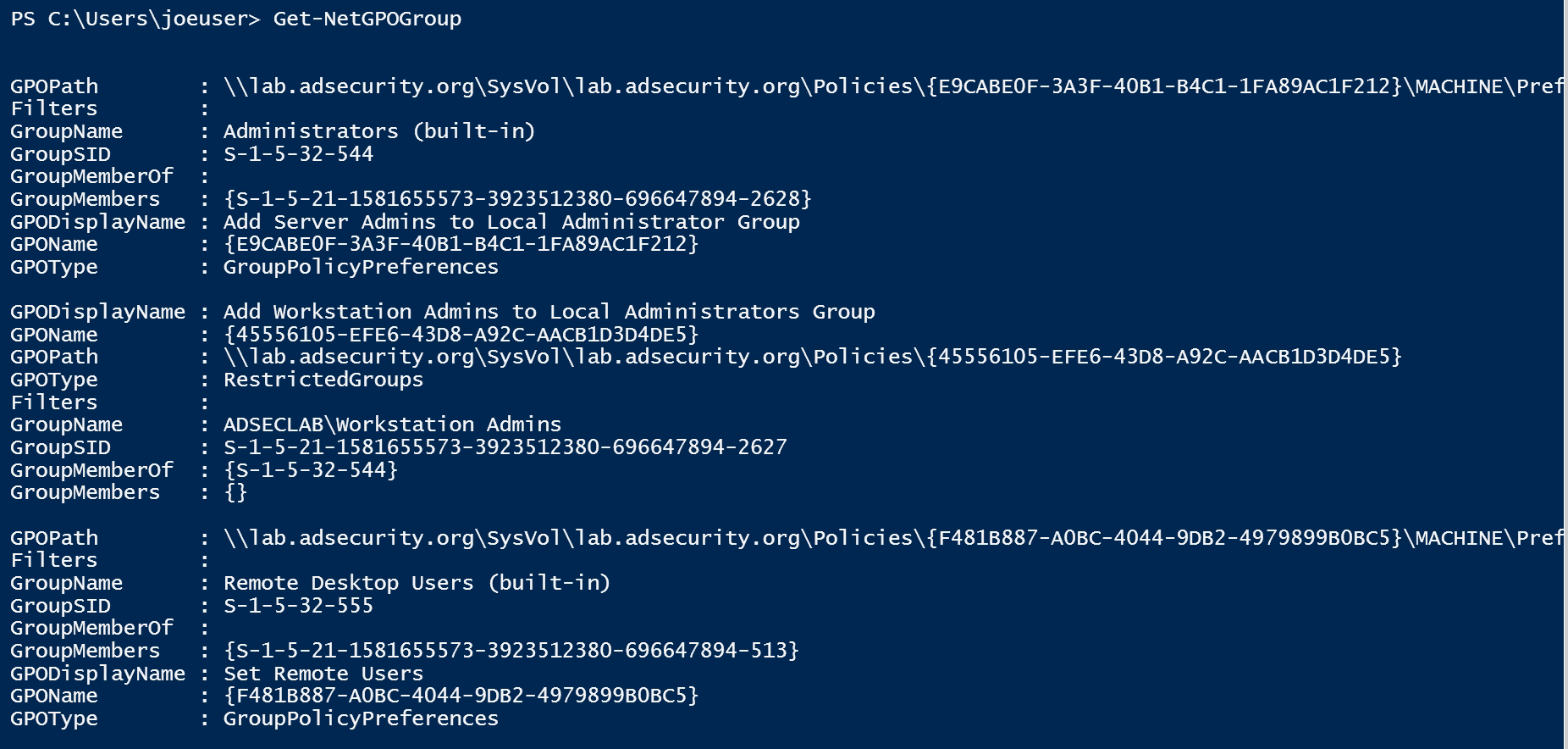 Scanning for Active Directory Privileges & Privileged Accounts Active