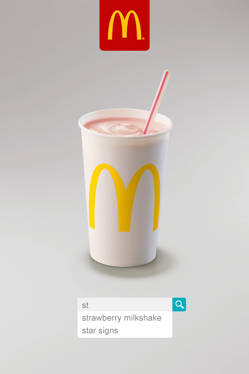 McDonald's Strawberry Milkshake
