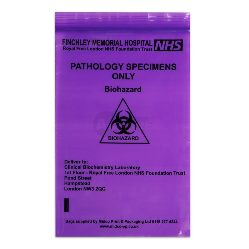 Custom Medical Biohazard Specimen Bags Adsure