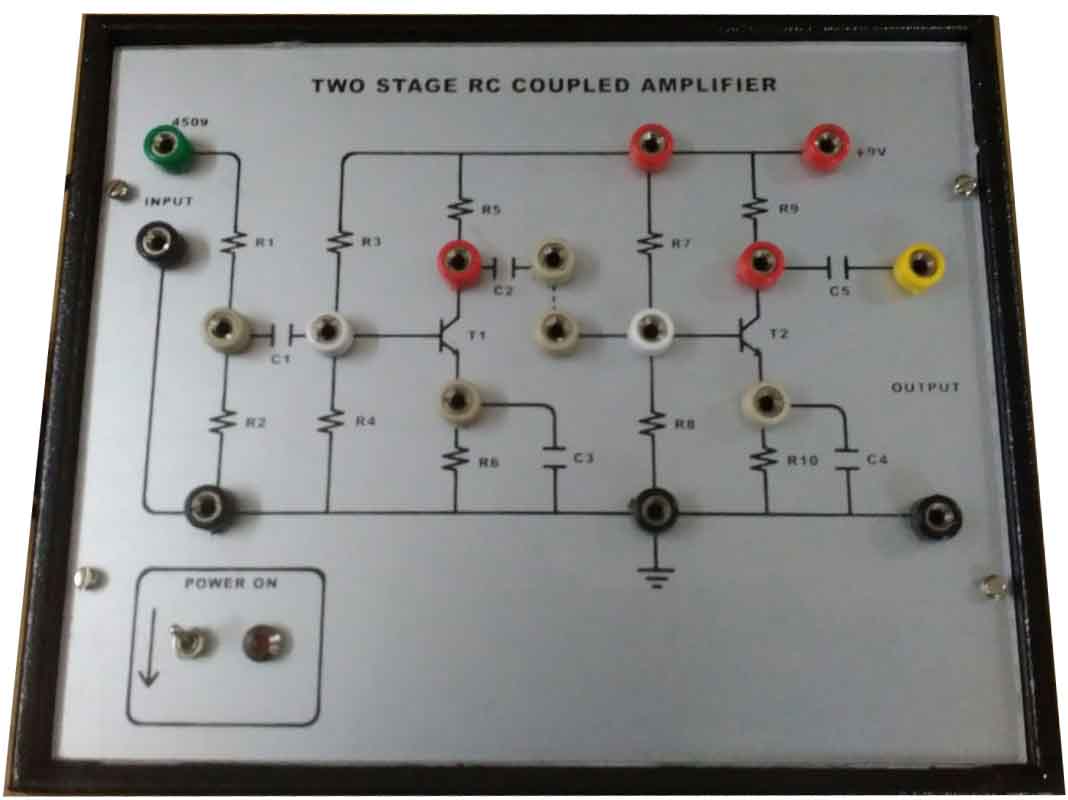 Two Stage RC Coupled Amplifier Trainer Adtron Technologies