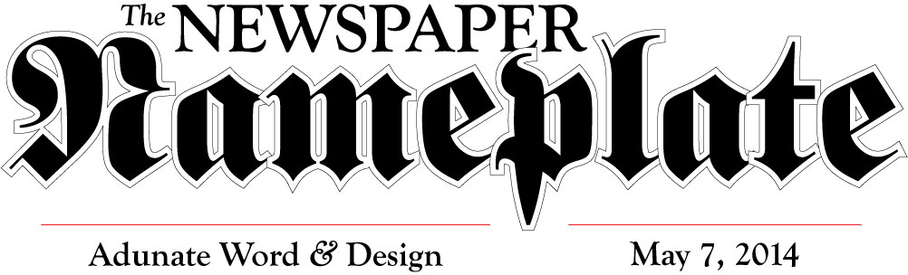 Wednesday Webs Newspaper Nameplates Adunate Word Design