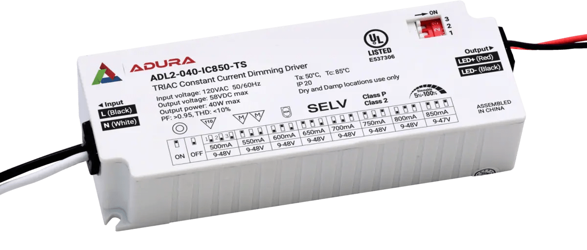 TRIAC/ELV dimming constant current isolated LED driver ADL2040IC850