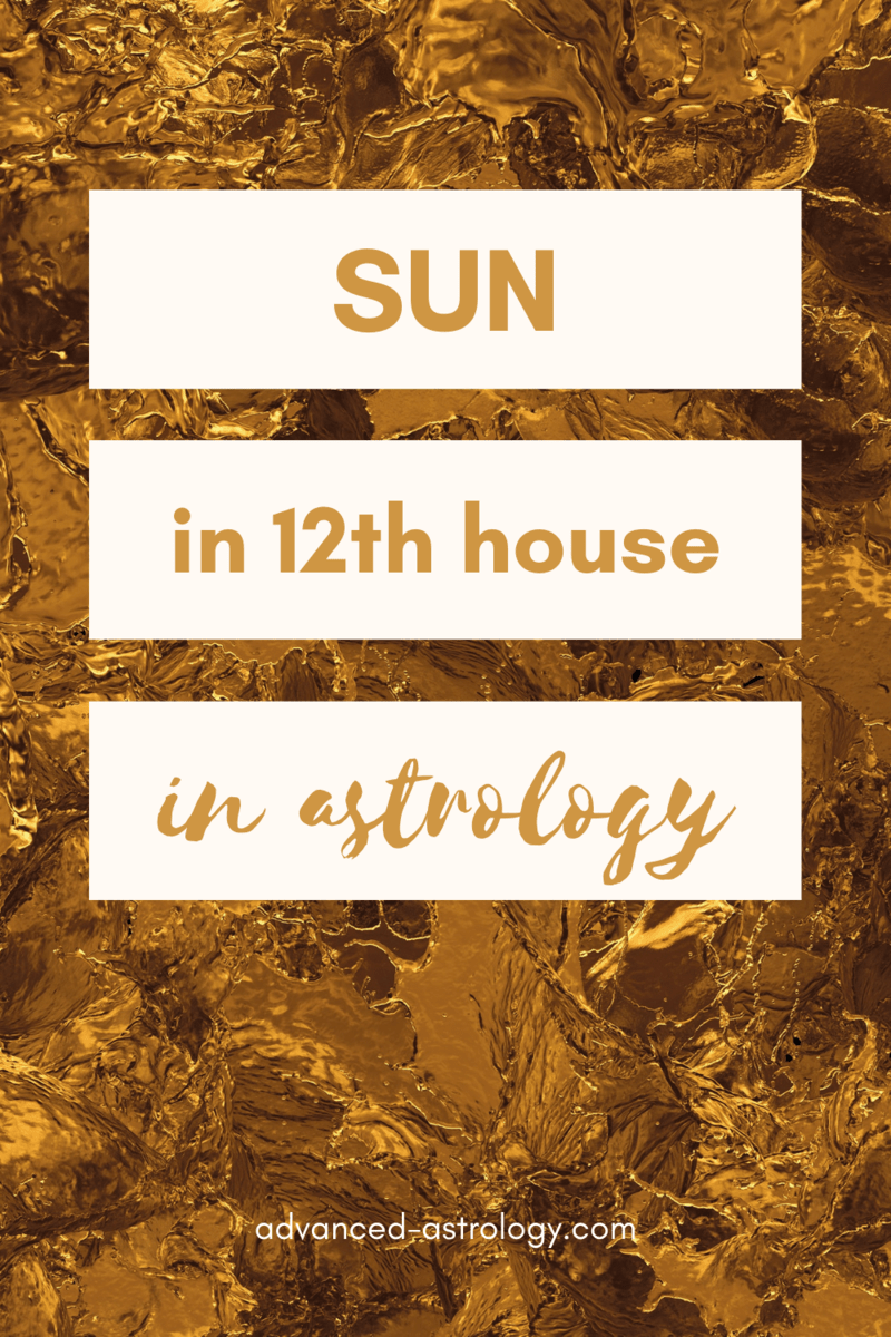 Natal Sun in the 12th House Astrology