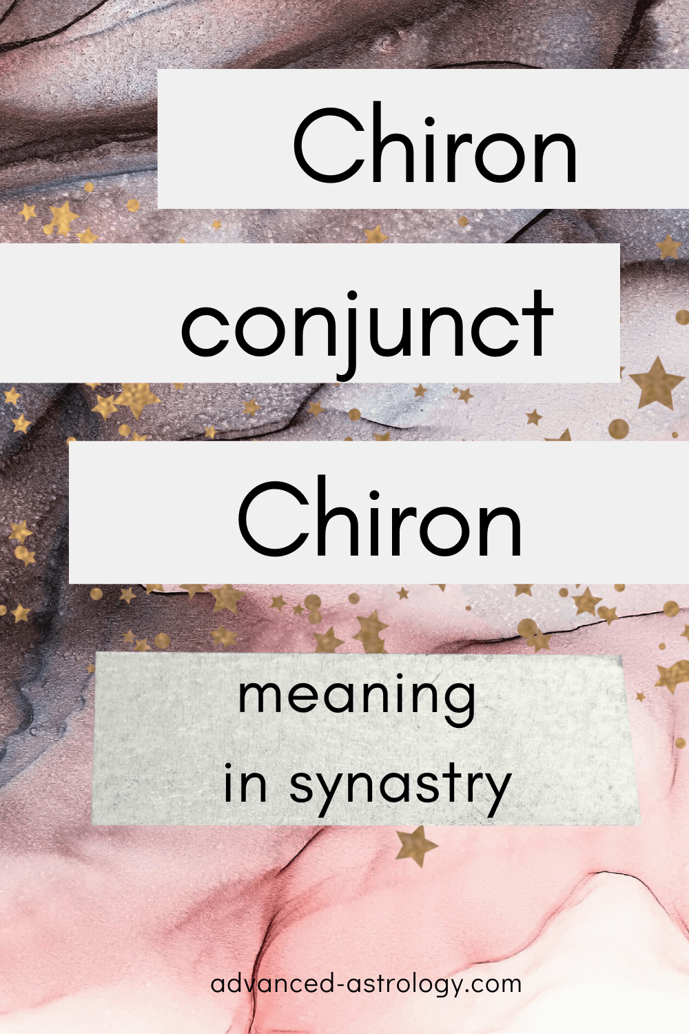 Chiron Conjunct Chiron Synastry Astrology