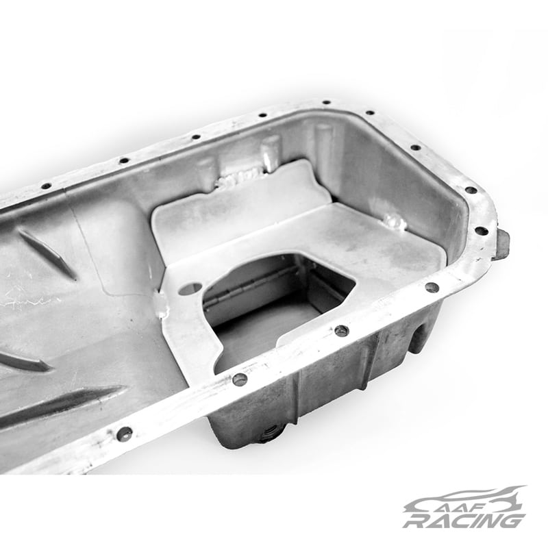 AAF E30 M20 Oil Pan Baffle (INSTALLED) Advanced Auto Fabrication