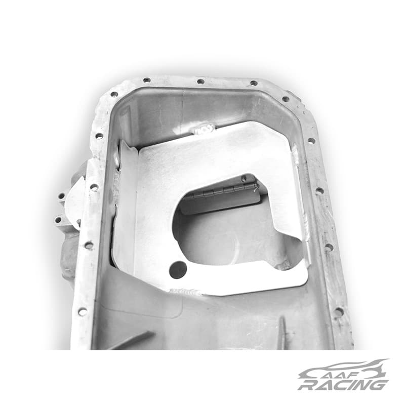 AAF E30 M20 Oil Pan Baffle (INSTALLED) Advanced Auto Fabrication