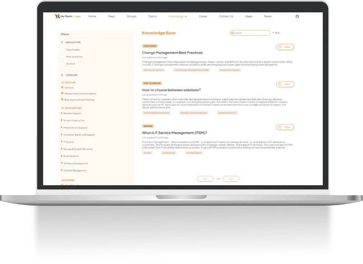 Salesforce Knowledge Base, Salesforce Case Management Advanced Communities